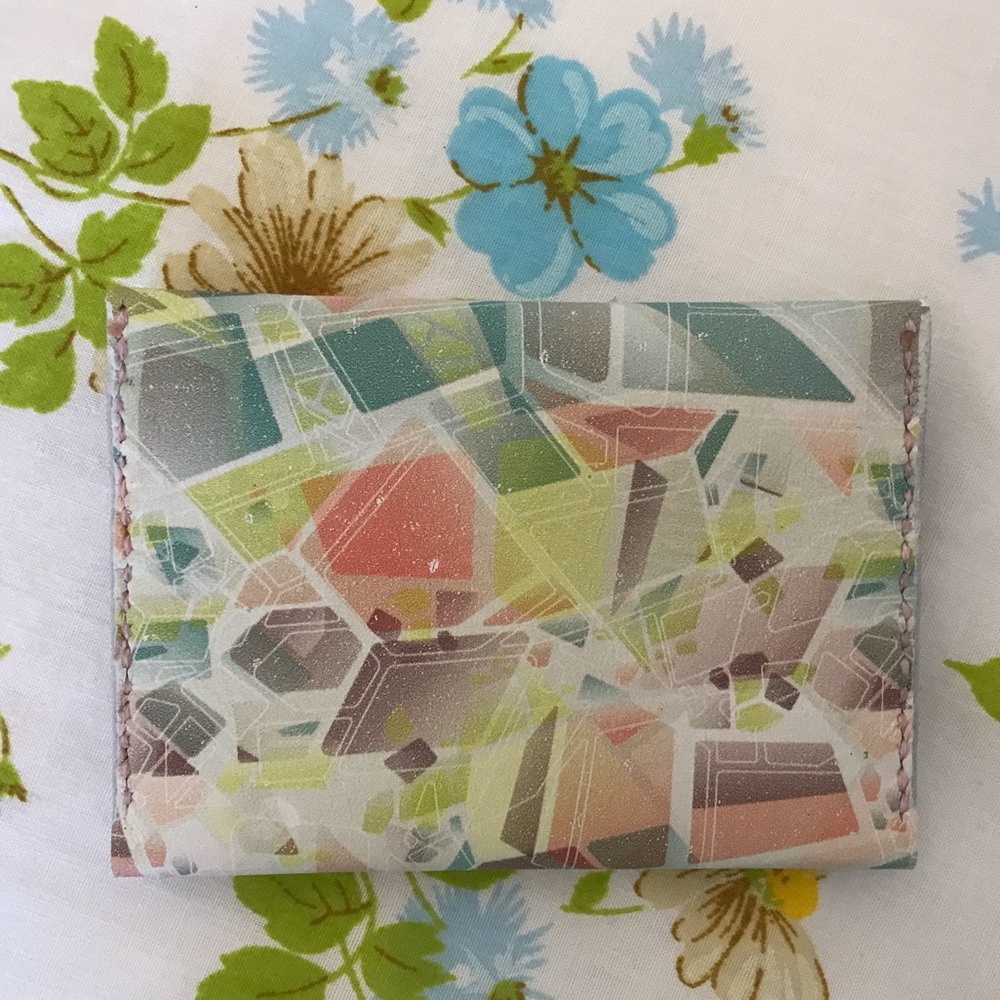 Hand Crafted Multicolor Geometric Wallet - Picture 5 of 5